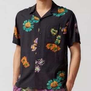 UO Floral Scatter Rayon Shirt